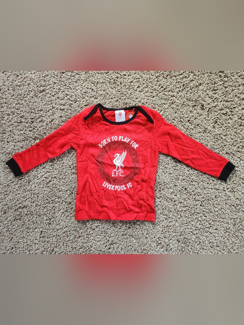 Liverpool FC Red 2pc Long Sleeved Pajamas Baby Toddler Size 18-24 Months NWT - Picture 2 of 5